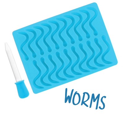 Worms Silicone Soap Mould 